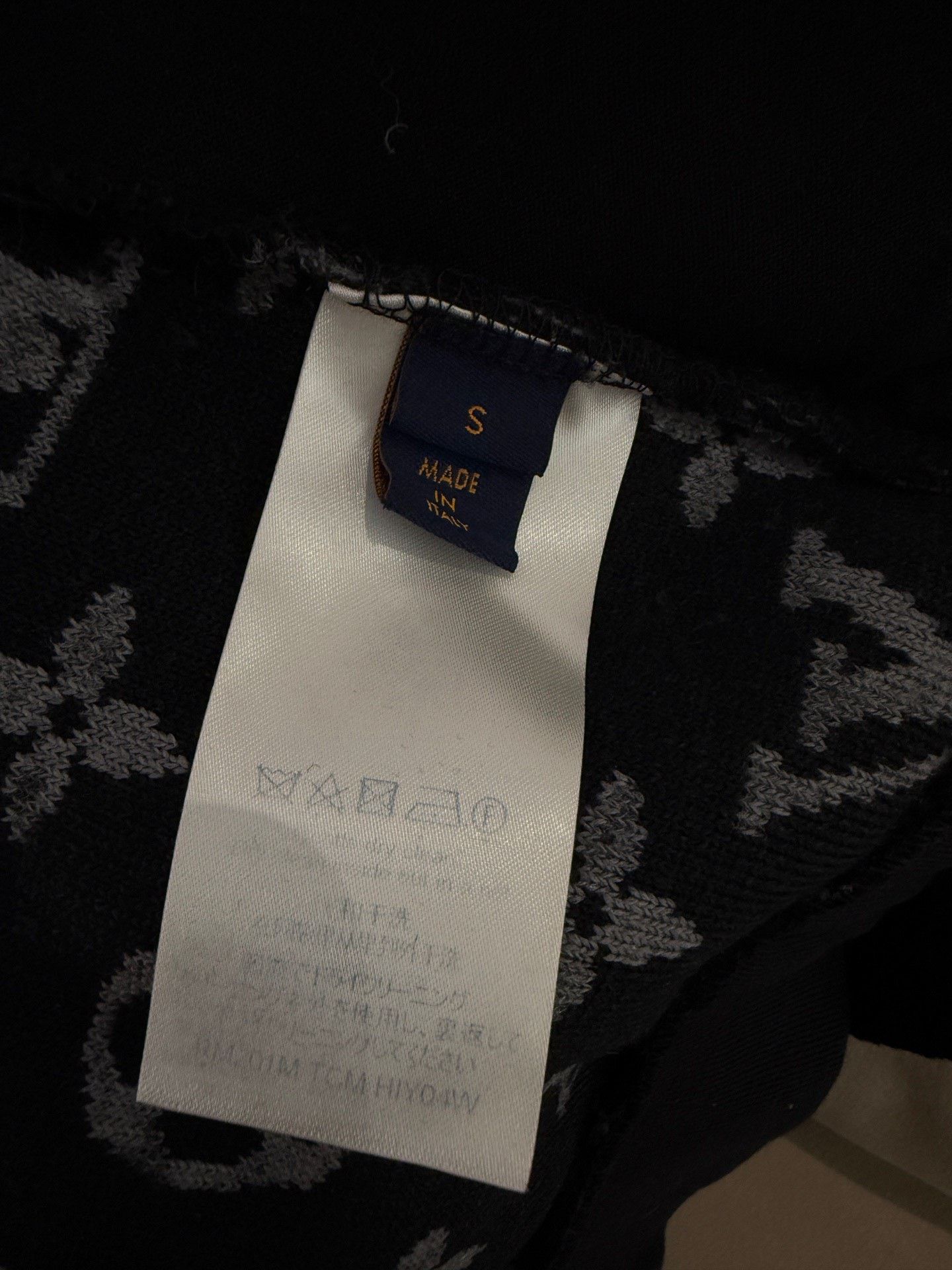 Louis Vuitton LV Black Teddy All-Over Logo Coat Size US S / EU 44-46 / 1 - 3 Thumbnail