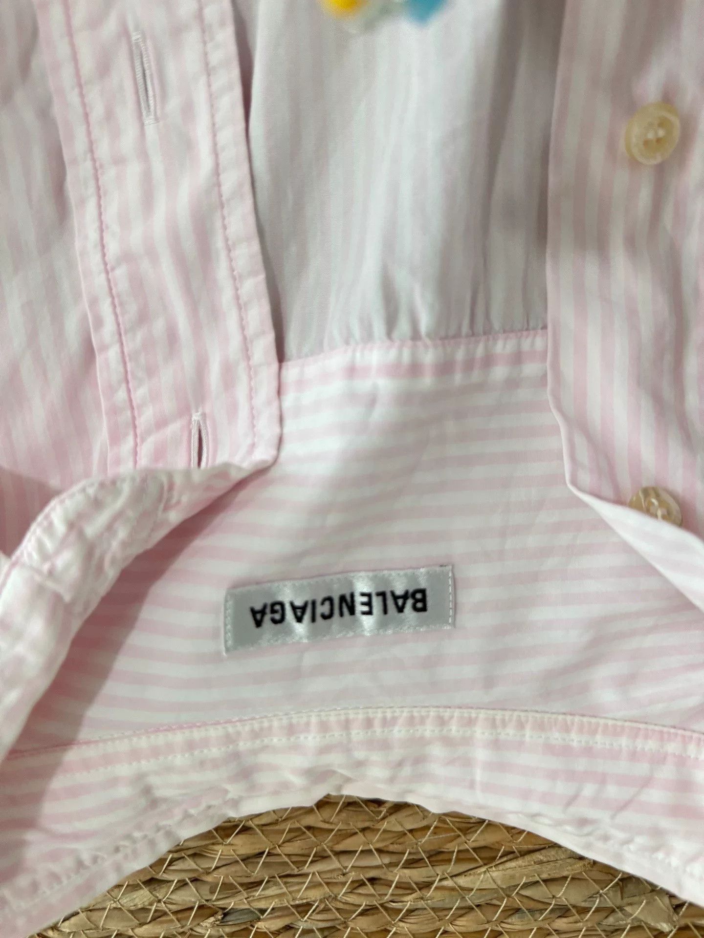 Balenciaga Balenciaga Pink Striped Shirt 34 Size XXS / US 00 / IT 34 - 5 Thumbnail
