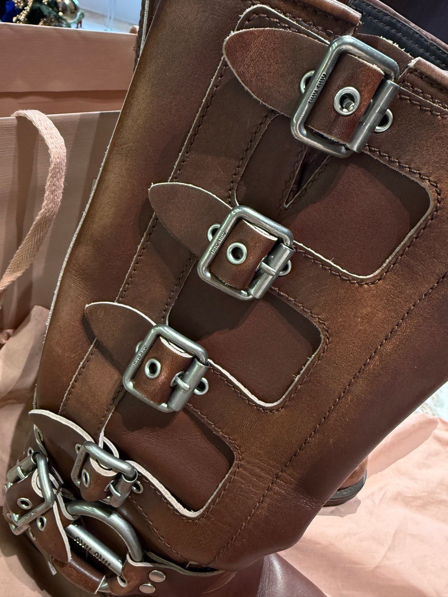 Miu Miu Miu Miu Classic Mid-Calf Leather Boots Size US 6 / IT 36 - 7 Thumbnail