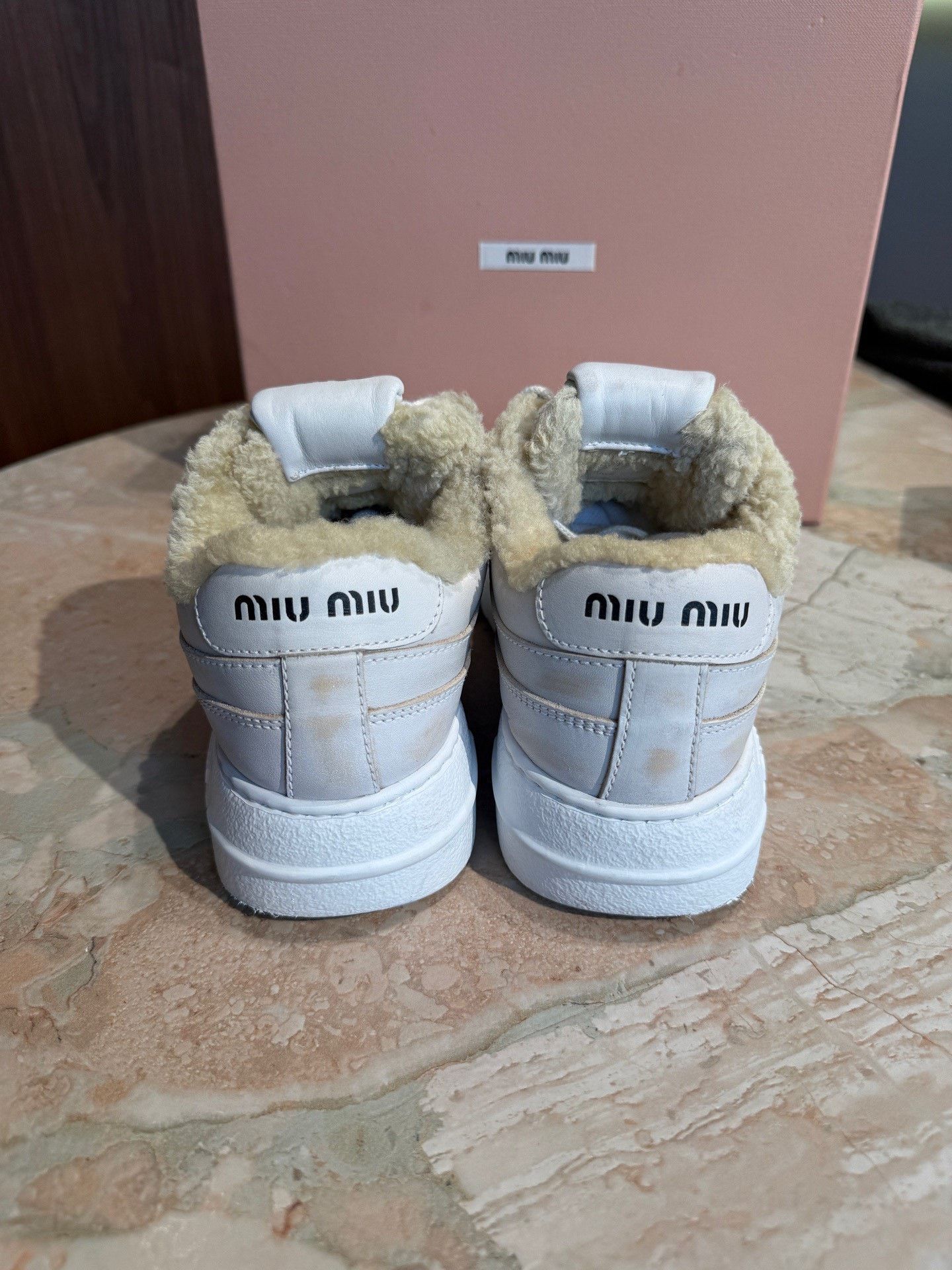 Miu Miu Miu Miu Fleece-Lined Dirty Sneakers Size US 6 / IT 36 - 5 Thumbnail