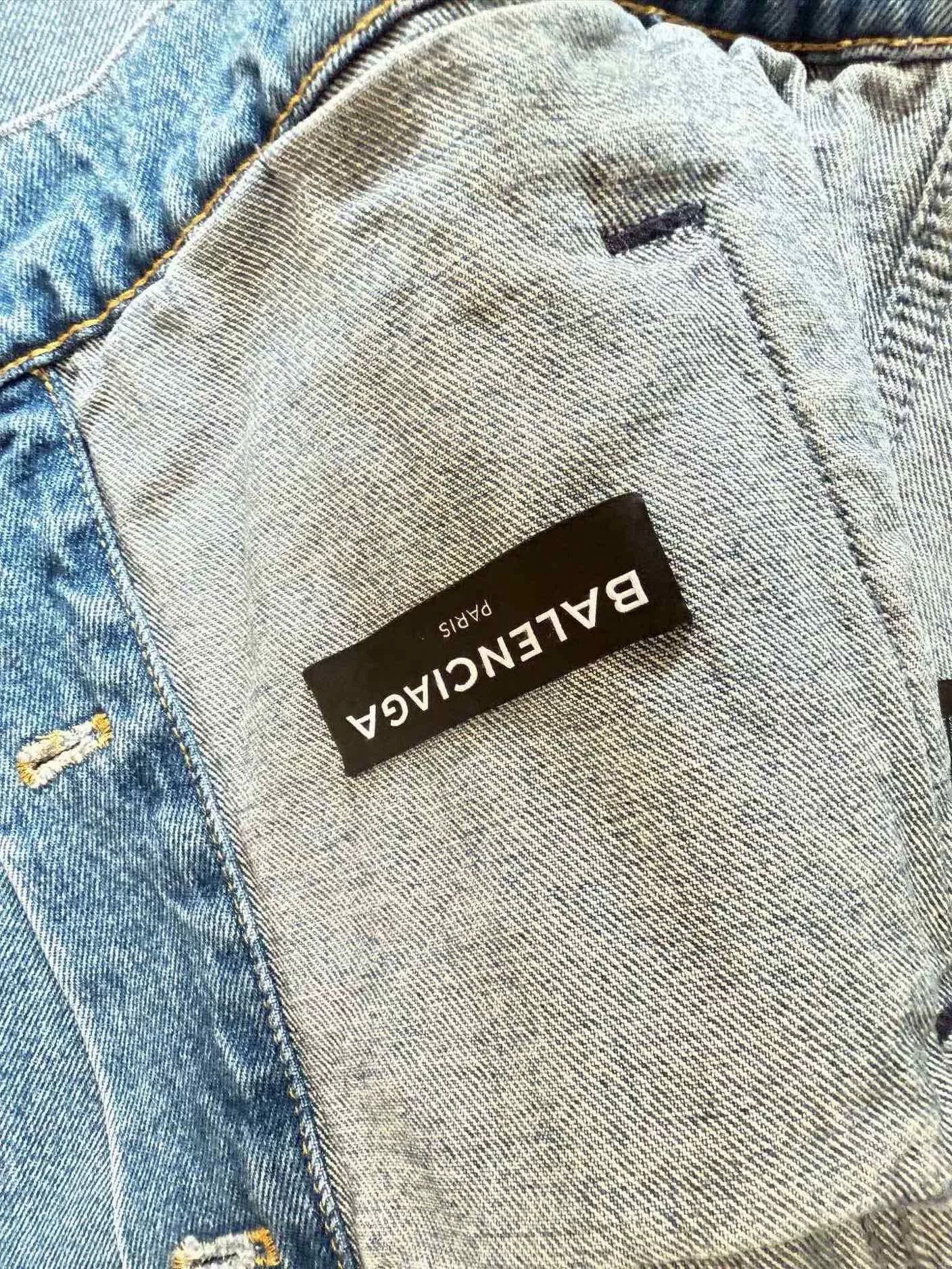 Balenciaga Balenciaga Denim Jacket Size 48 Size US M / EU 48-50 / 2 - 3 Thumbnail