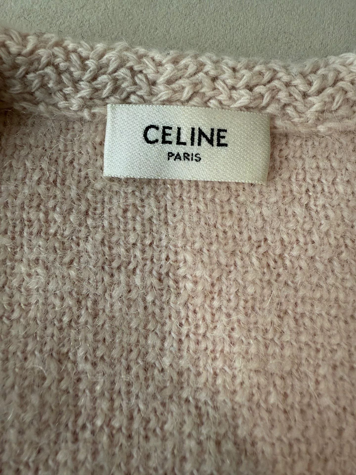 Celine Celine Nude Pink Gold Button Cardigan Size M / US 6-8 / IT 42-44 - 4 Thumbnail