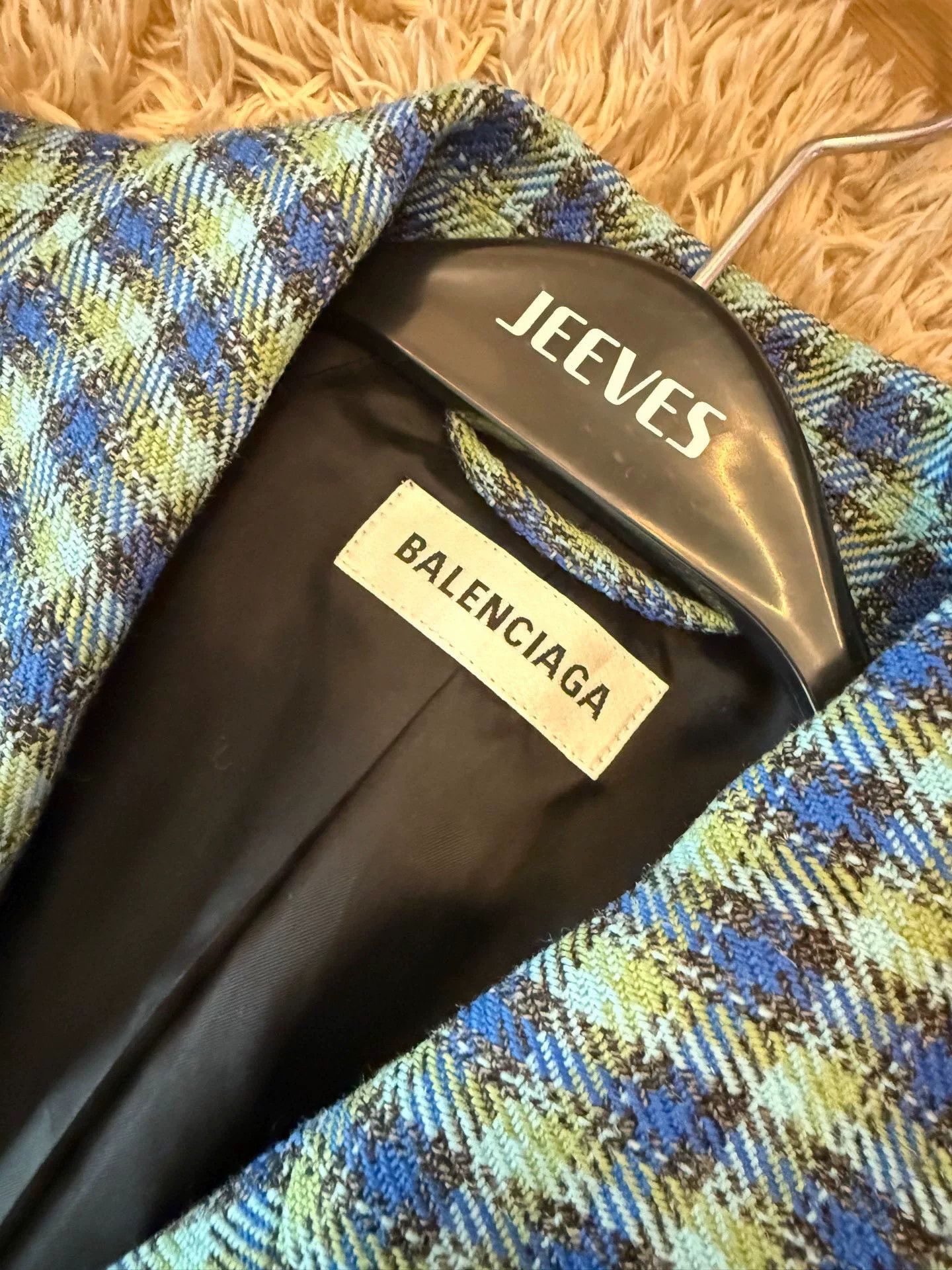 Balenciaga Balenciaga Wool Plaid Suit Size S / US 4 / IT 40 - 3 Thumbnail