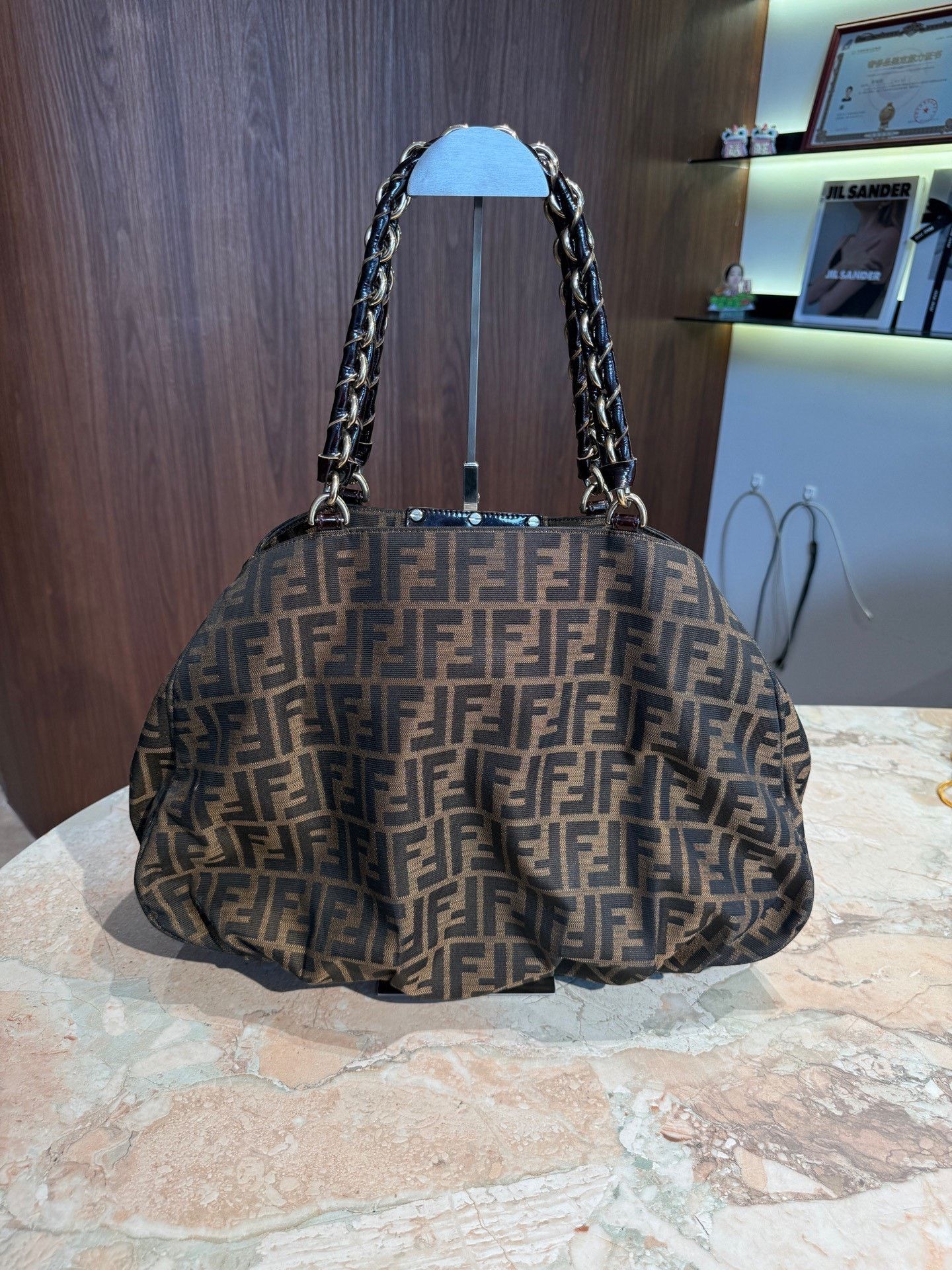 Fendi Fendi Vintage Monogram Canvas Tote Size ONE SIZE - 2 Thumbnail
