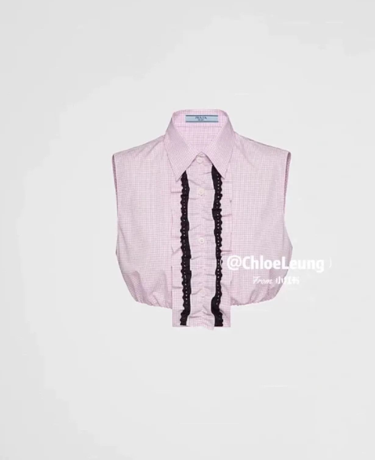 Prada Prada Sleeveless Short Shirt Removable Ruffle Size L / US 10 / IT 46 - 9 Thumbnail