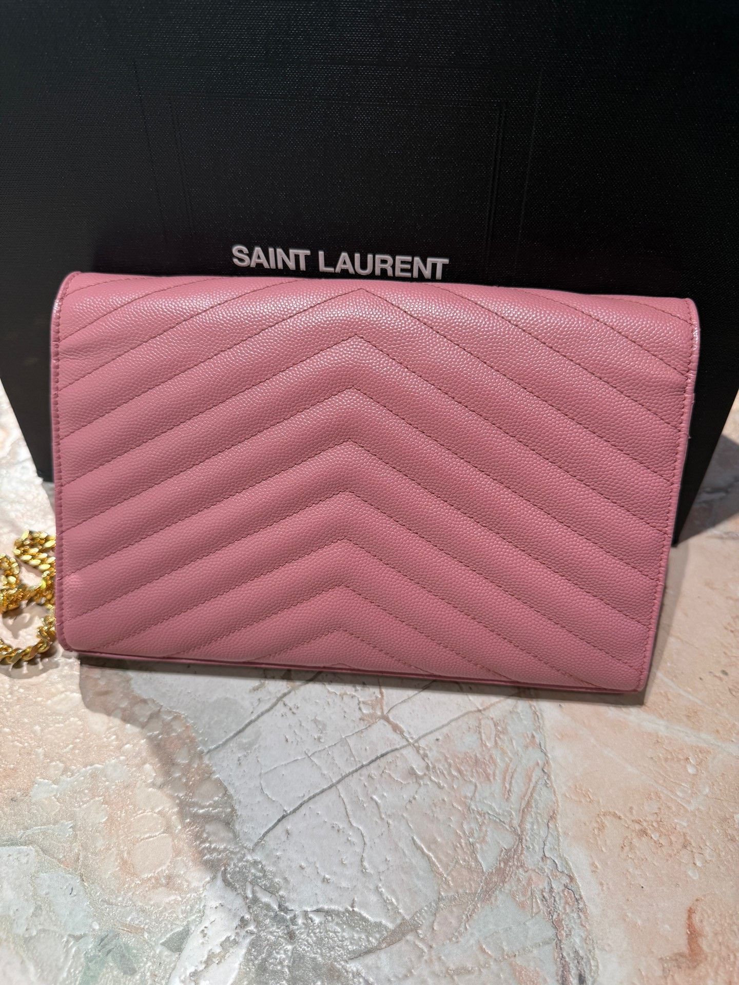 Yves Saint Laurent YSL Pink Gold Envelope Bag Size ONE SIZE - 2 Thumbnail