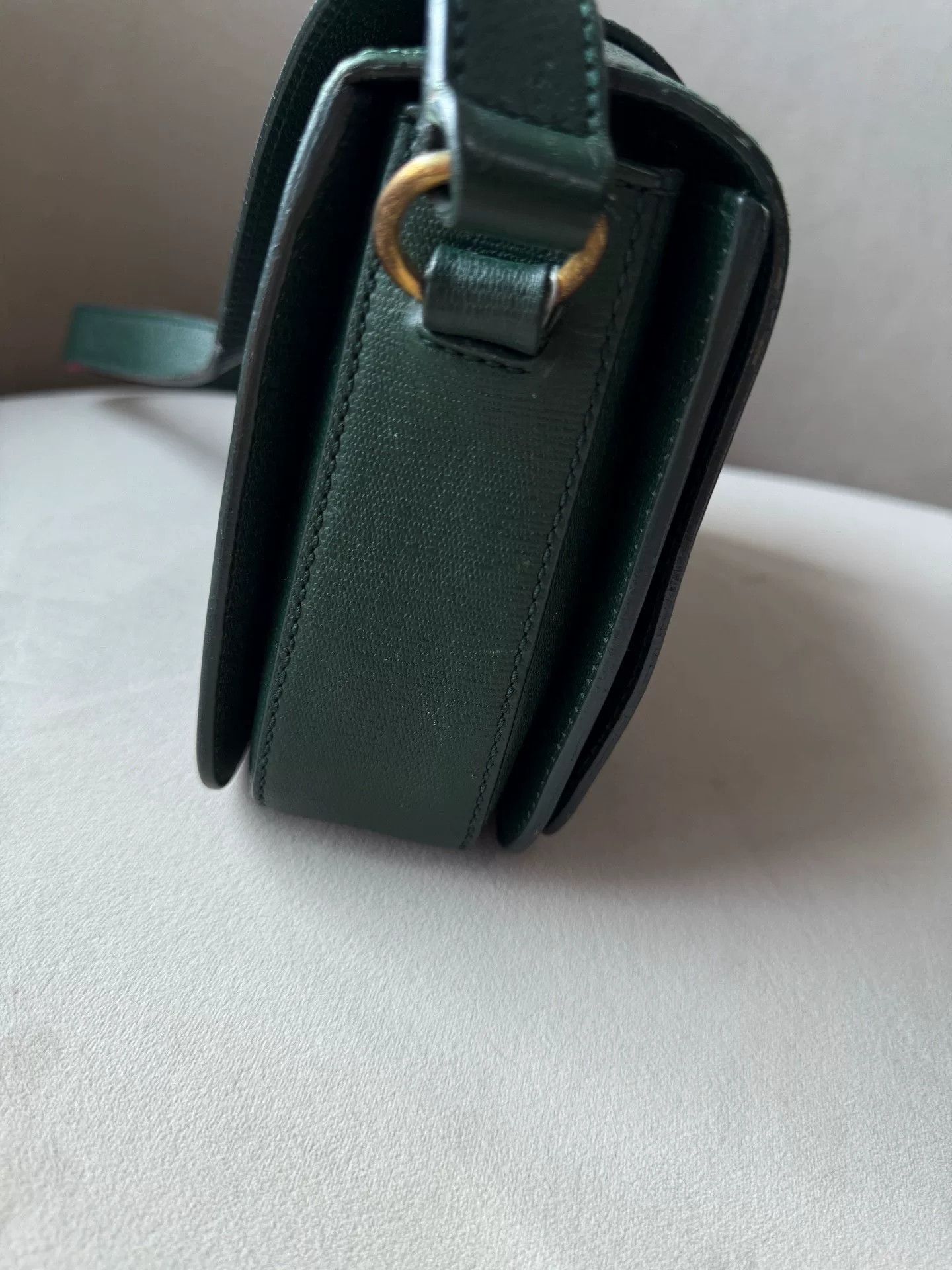 Yves Saint Laurent YSL Y-CLASP GREEN LEATHER CROSSBODY BAG Size ONE SIZE - 6 Thumbnail