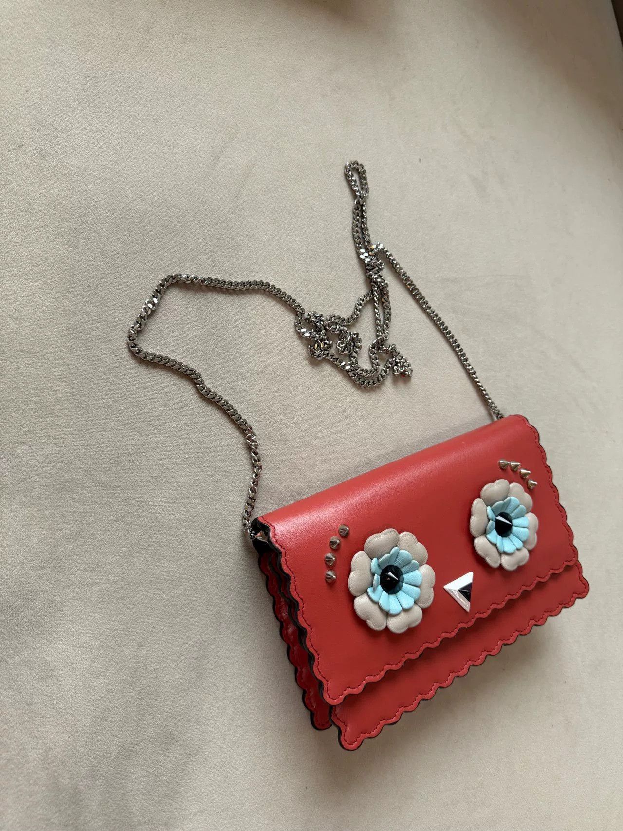 Fendi Fendi Monster Eyes Chain WOC Bag Size ONE SIZE - 9 Thumbnail