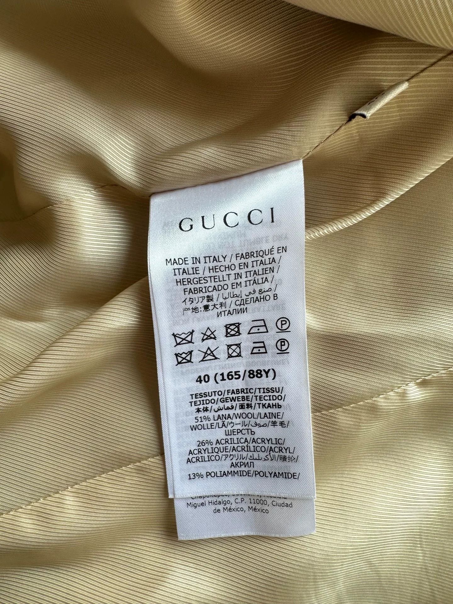 Gucci Gucci Monogram Wool Blend Coat Size S / US 4 / IT 40 - 5 Thumbnail