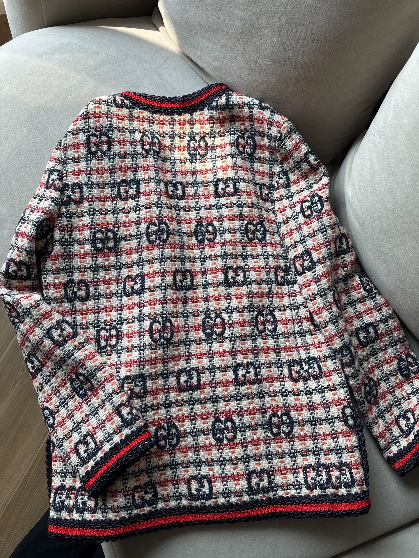Gucci Gucci Monogram Wool Blend Coat Size S / US 4 / IT 40 - 8 Thumbnail