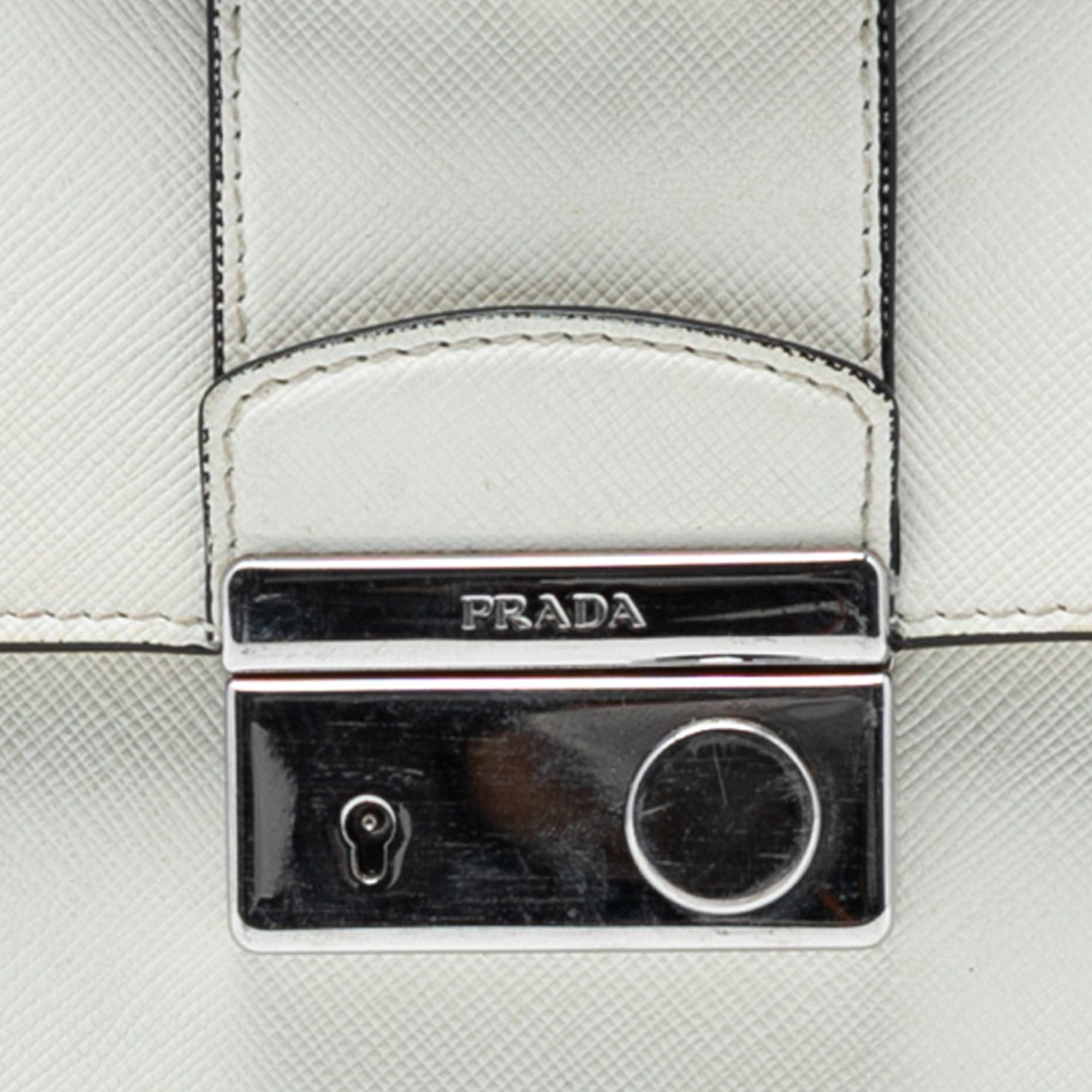 Prada Small Saffiano Sound Lock Chain Crossbody Size ONE SIZE - 6 Thumbnail