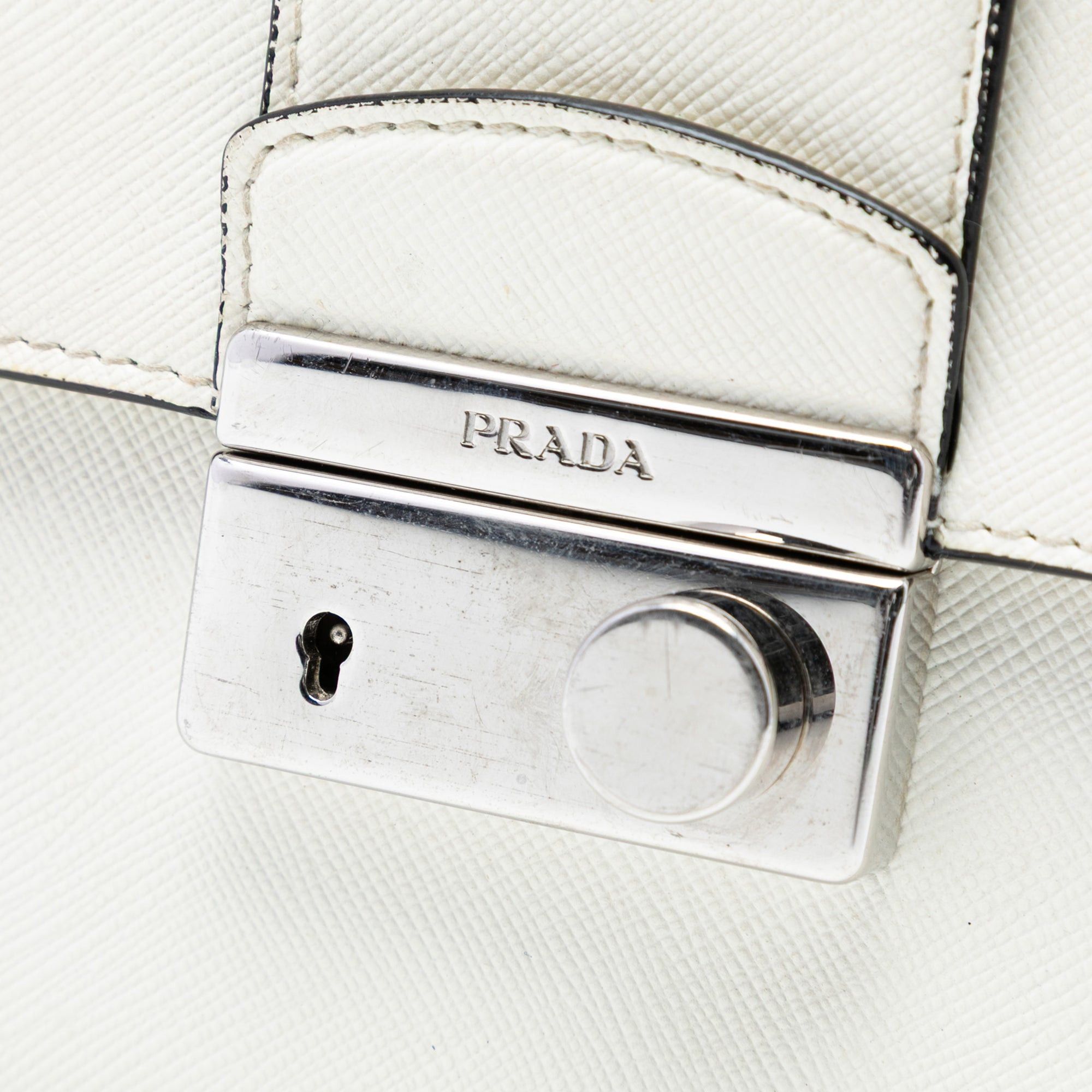 Prada Small Saffiano Sound Lock Chain Crossbody Size ONE SIZE - 5 Thumbnail