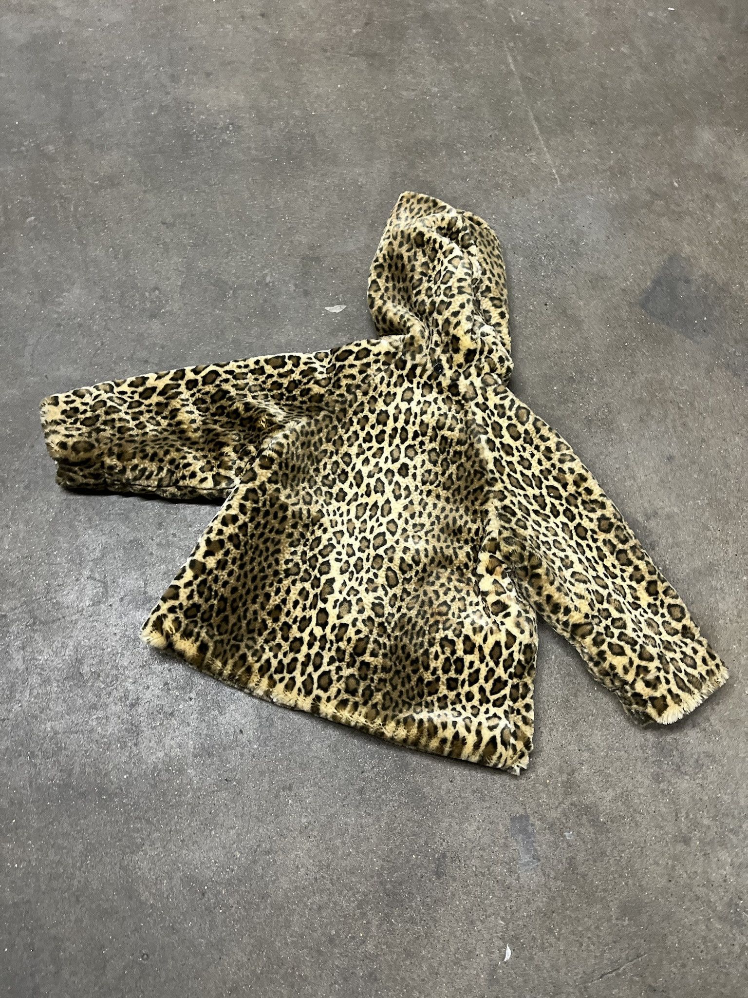 Vintage × Wilsons Leather Vintage 1990s Wilsons Leather Kids XS Baby Cheetah Leather Jacket Size XS Size US XS / EU 42 / 0 - 4 Thumbnail
