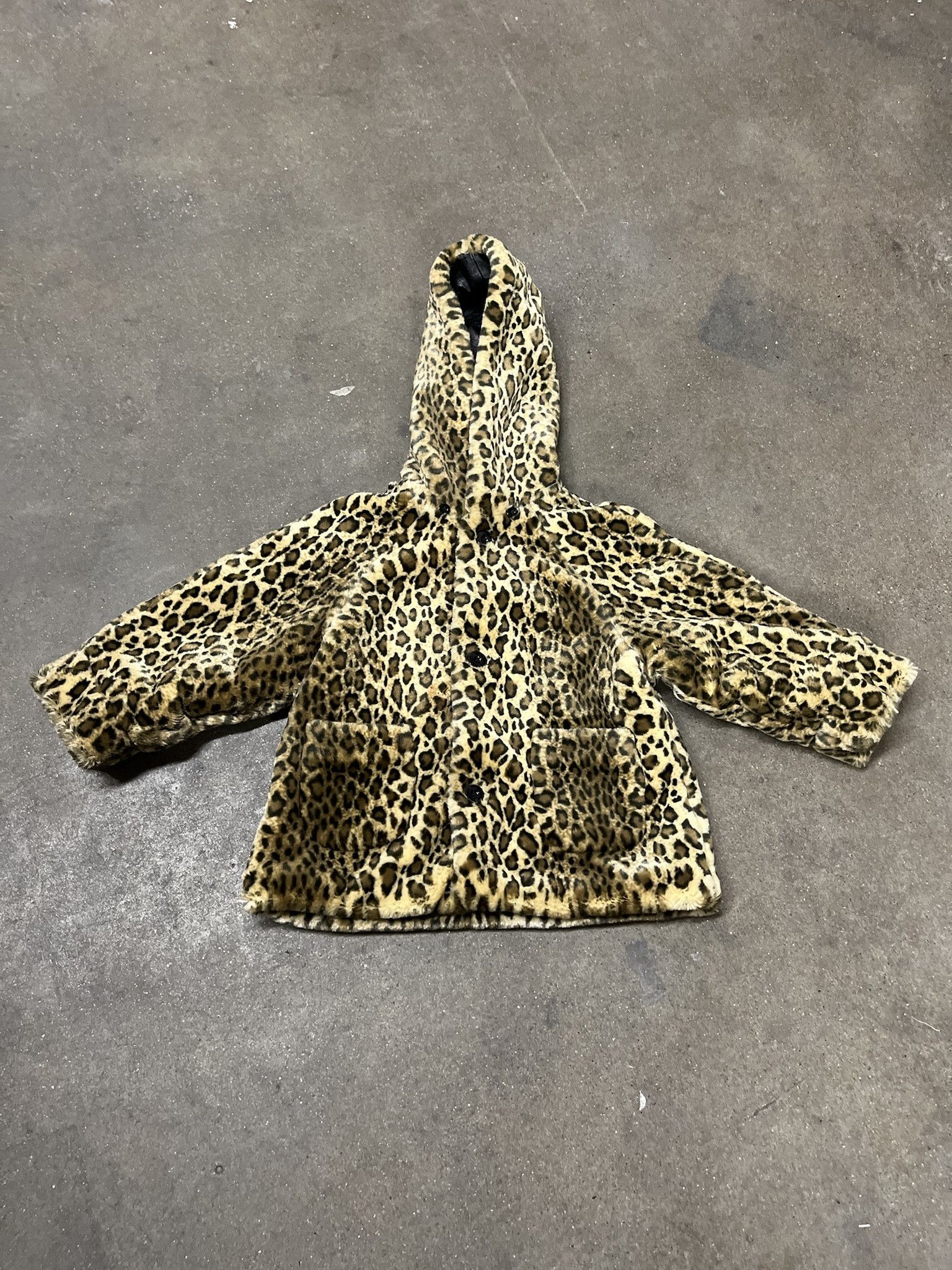 Vintage × Wilsons Leather Vintage 1990s Wilsons Leather Kids XS Baby Cheetah Leather Jacket Size XS Size US XS / EU 42 / 0 - 2 Thumbnail