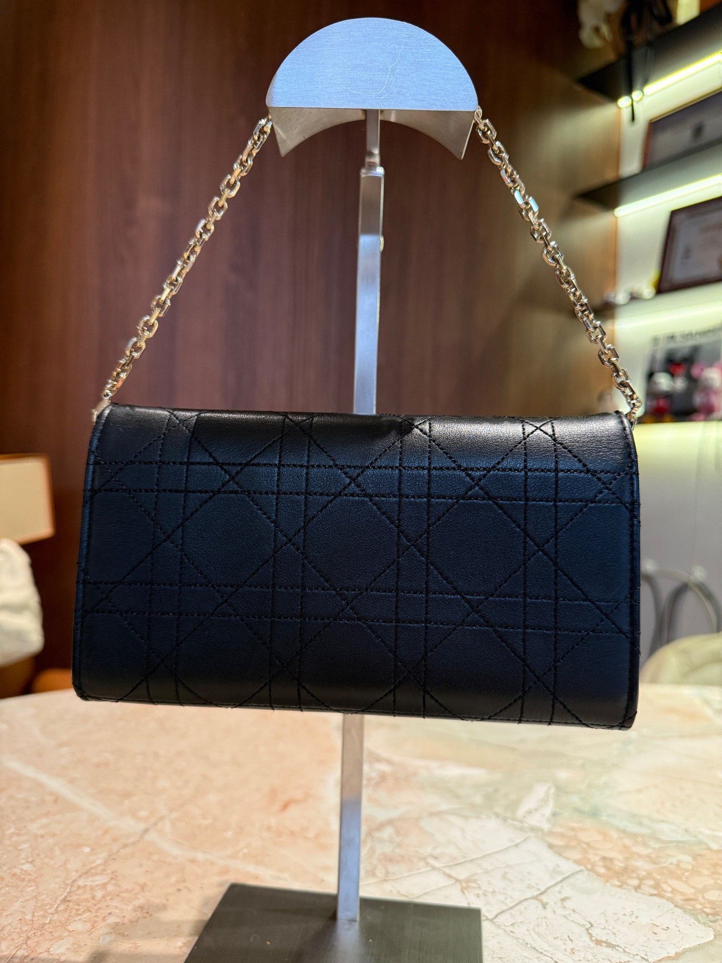 Dior Dior Black Quilted Chain Bag Size ONE SIZE - 2 Thumbnail