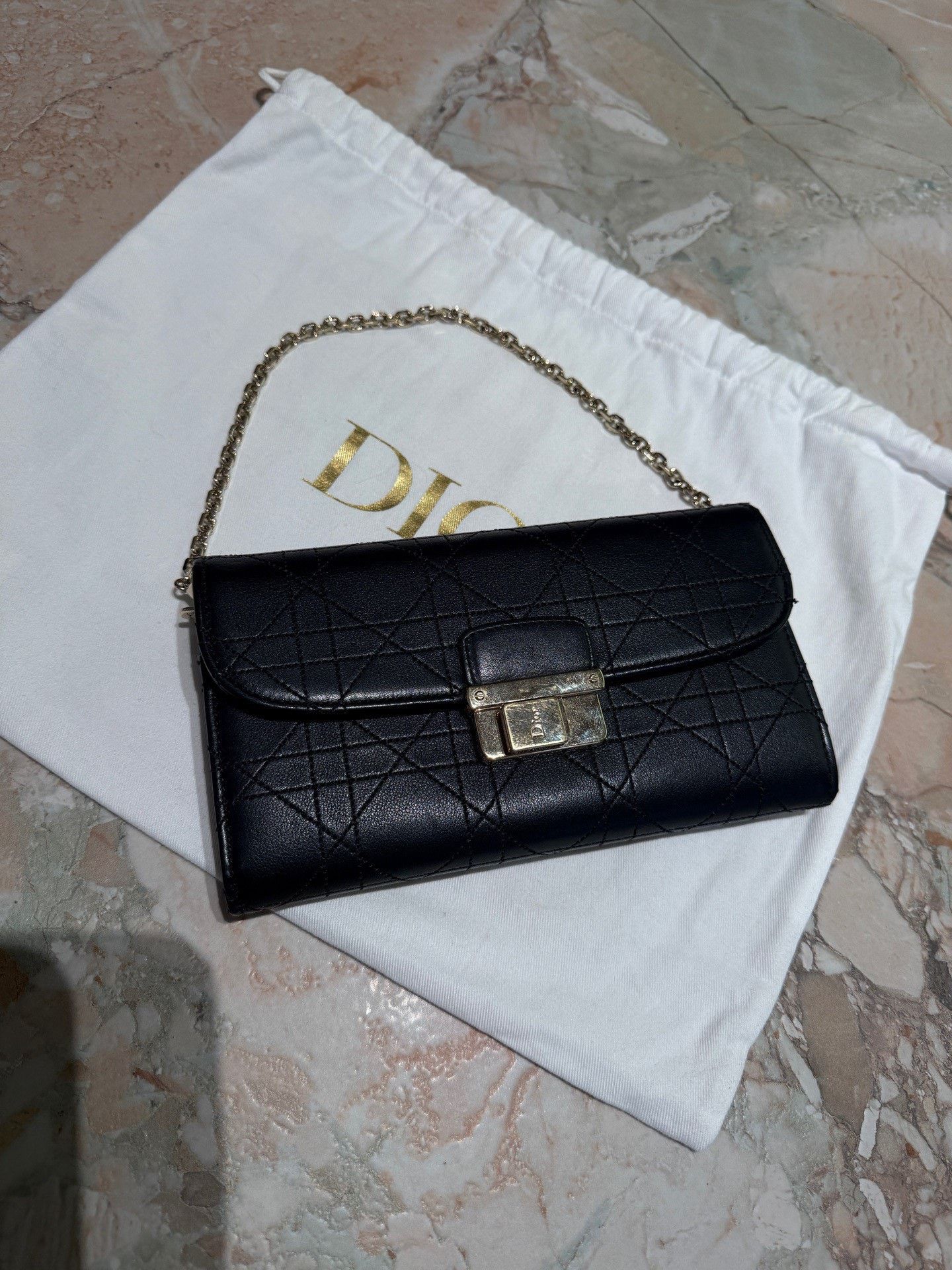 Dior Dior Black Quilted Chain Bag Size ONE SIZE - 5 Thumbnail