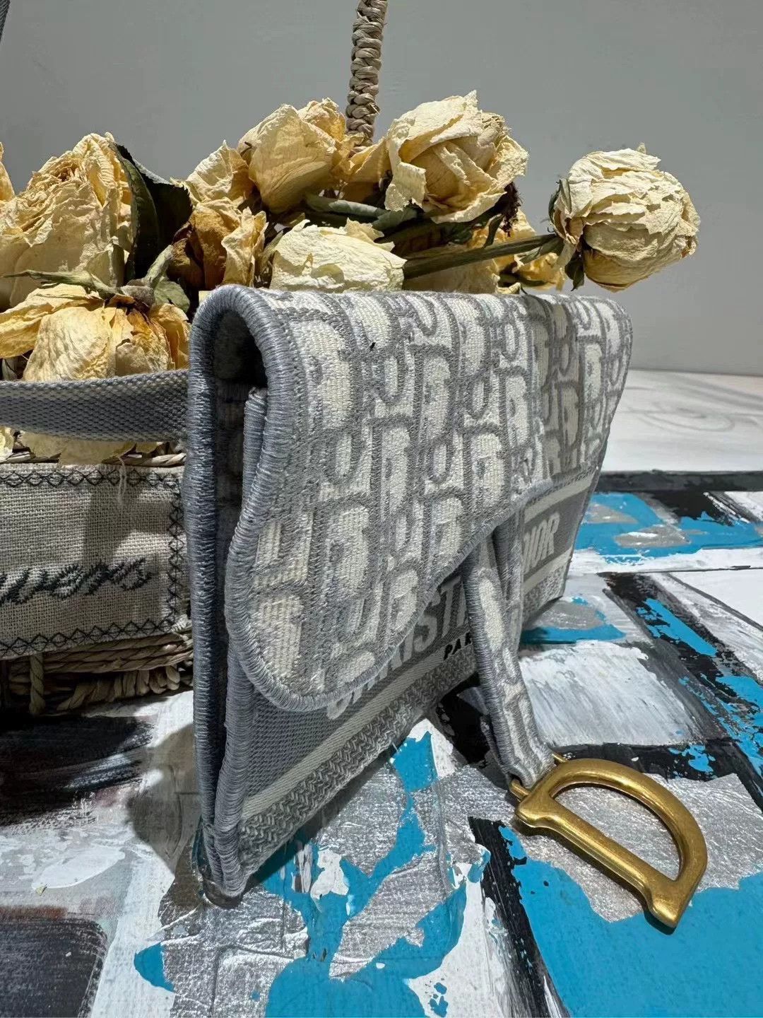 Dior Dior Embroidered Saddle Bag Size ONE SIZE - 4 Thumbnail