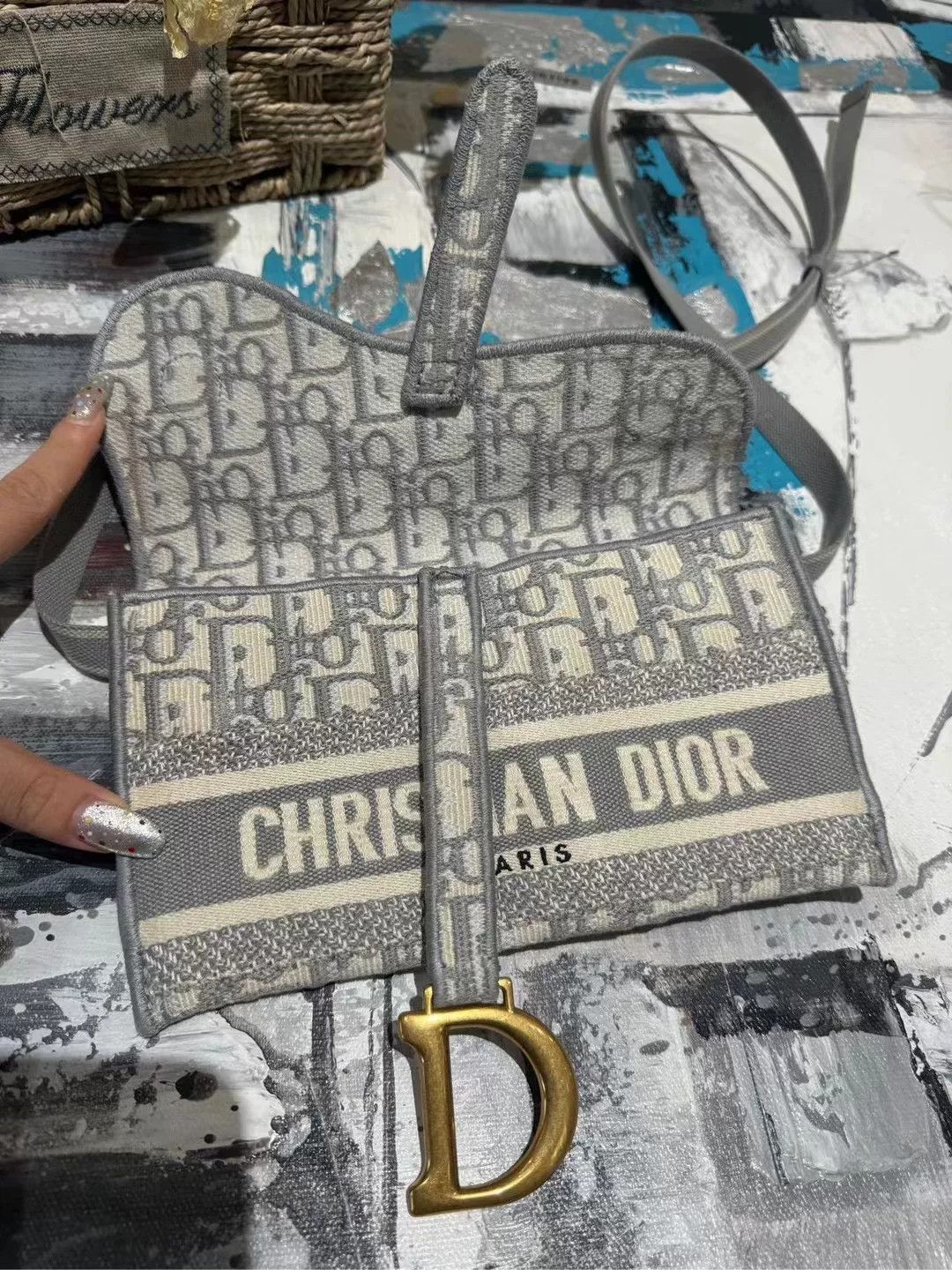 Dior Dior Embroidered Saddle Bag Size ONE SIZE - 6 Thumbnail