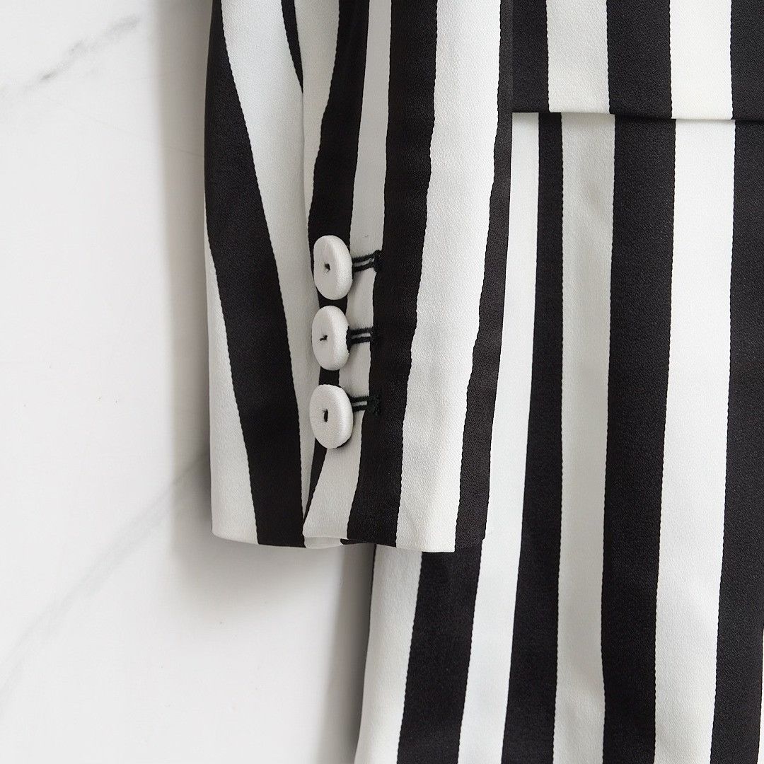 Moschino Moschino Archive Stripes Single-Breasted Blazer Size S / US 4 / IT 40 - 2 Thumbnail