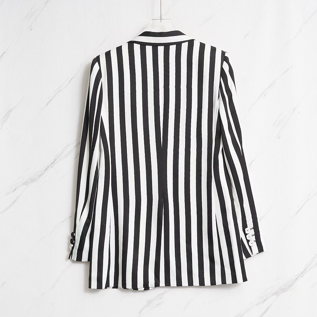Moschino Moschino Archive Stripes Single-Breasted Blazer Size S / US 4 / IT 40 - 7 Thumbnail