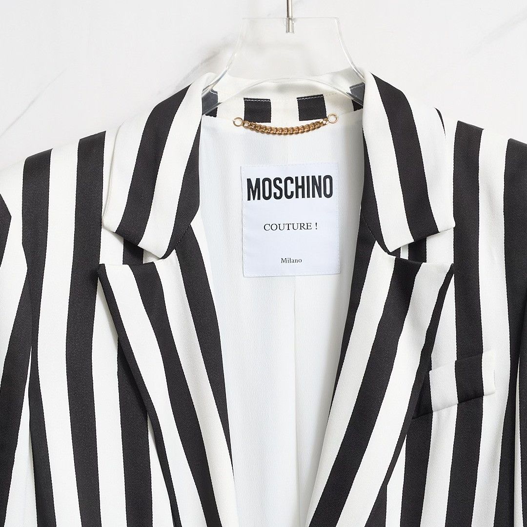 Moschino Moschino Archive Stripes Single-Breasted Blazer Size S / US 4 / IT 40 - 3 Thumbnail