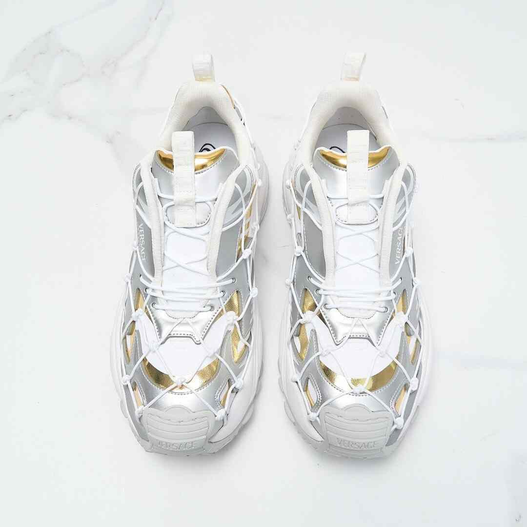 Versace Versace Men's Mercury Mesh Patchwork Sneakers Size US 7 / EU 40 - 3 Thumbnail