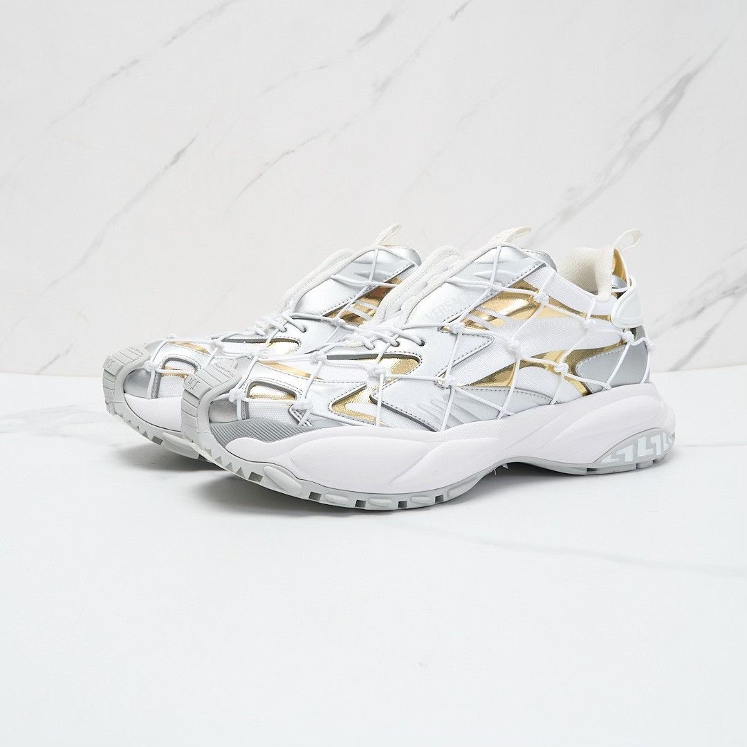 Versace Versace Men's Mercury Mesh Patchwork Sneakers Size US 7 / EU 40 - 2 Thumbnail