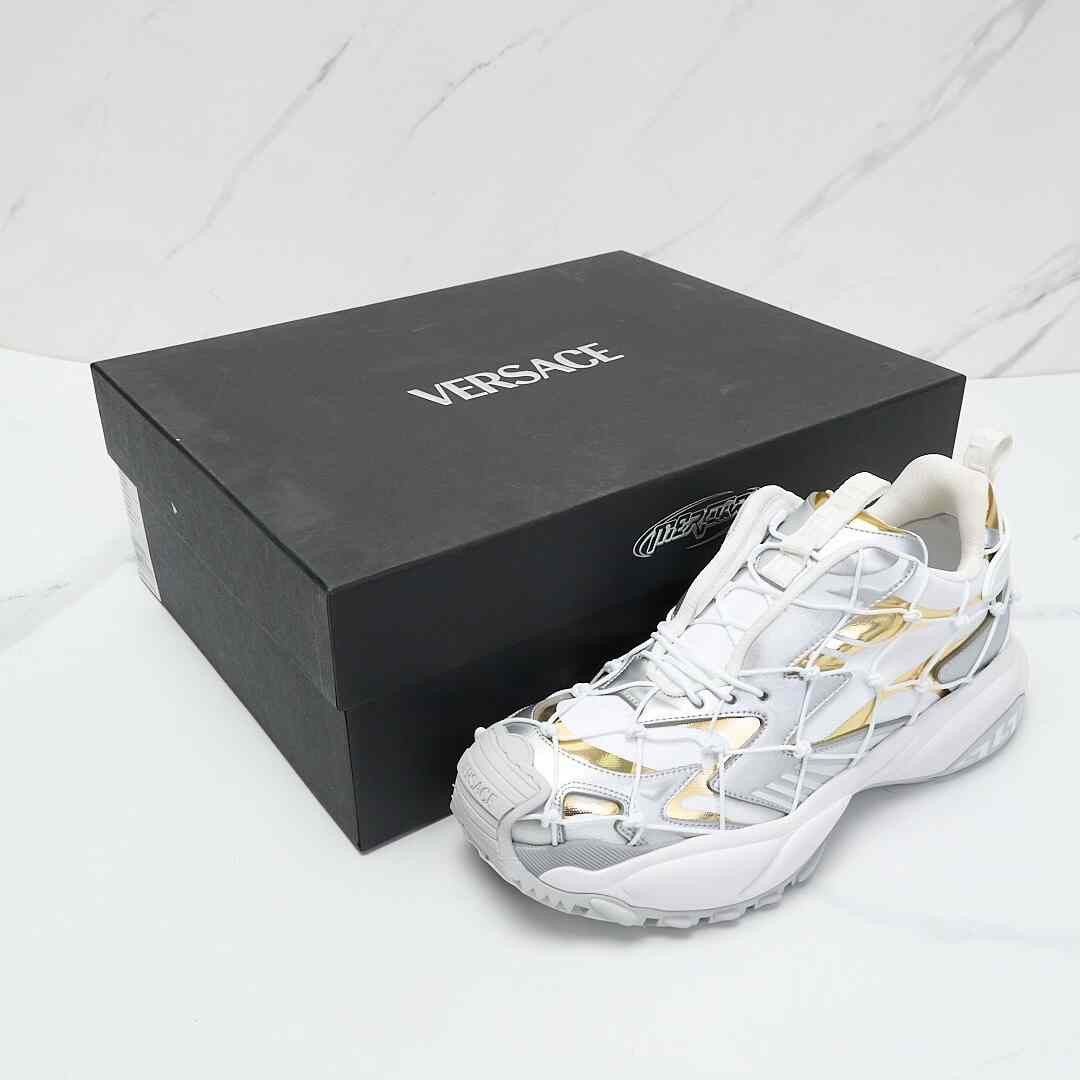Versace Versace Men's Mercury Mesh Patchwork Sneakers Size US 7 / EU 40 - 8 Thumbnail