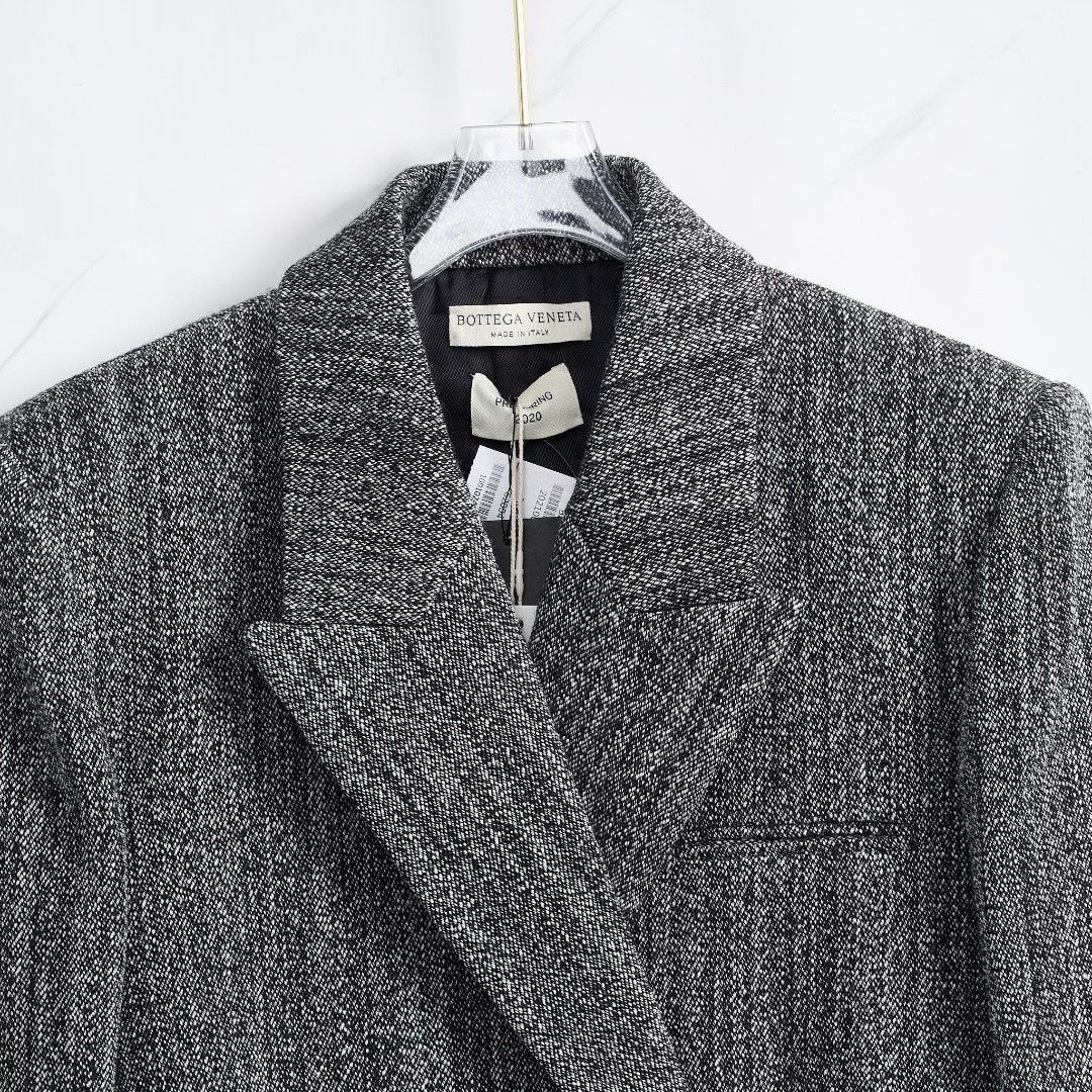 Bottega Veneta Bottega Veneta Women's Triangle Belt Wool Coat Size S / US 4 / IT 40 - 6 Thumbnail