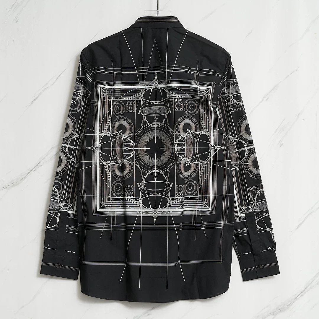 Givenchy Givenchy Men's Cobra Line Shirt Size US M / EU 48-50 / 2 - 5 Thumbnail