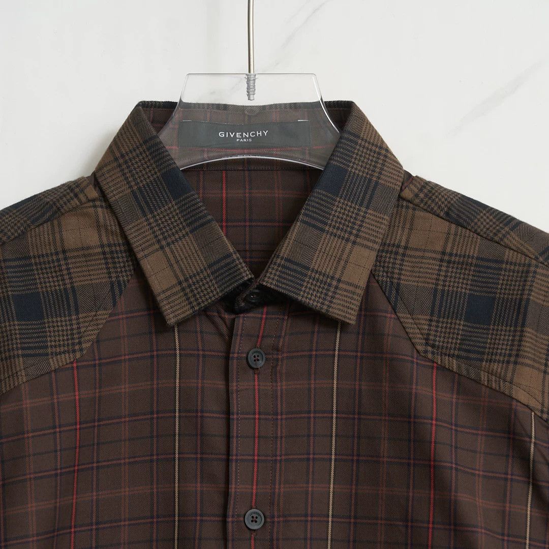 Givenchy Givenchy Men's Plaid Long-Sleeve Shirt Size US M / EU 48-50 / 2 - 2 Thumbnail