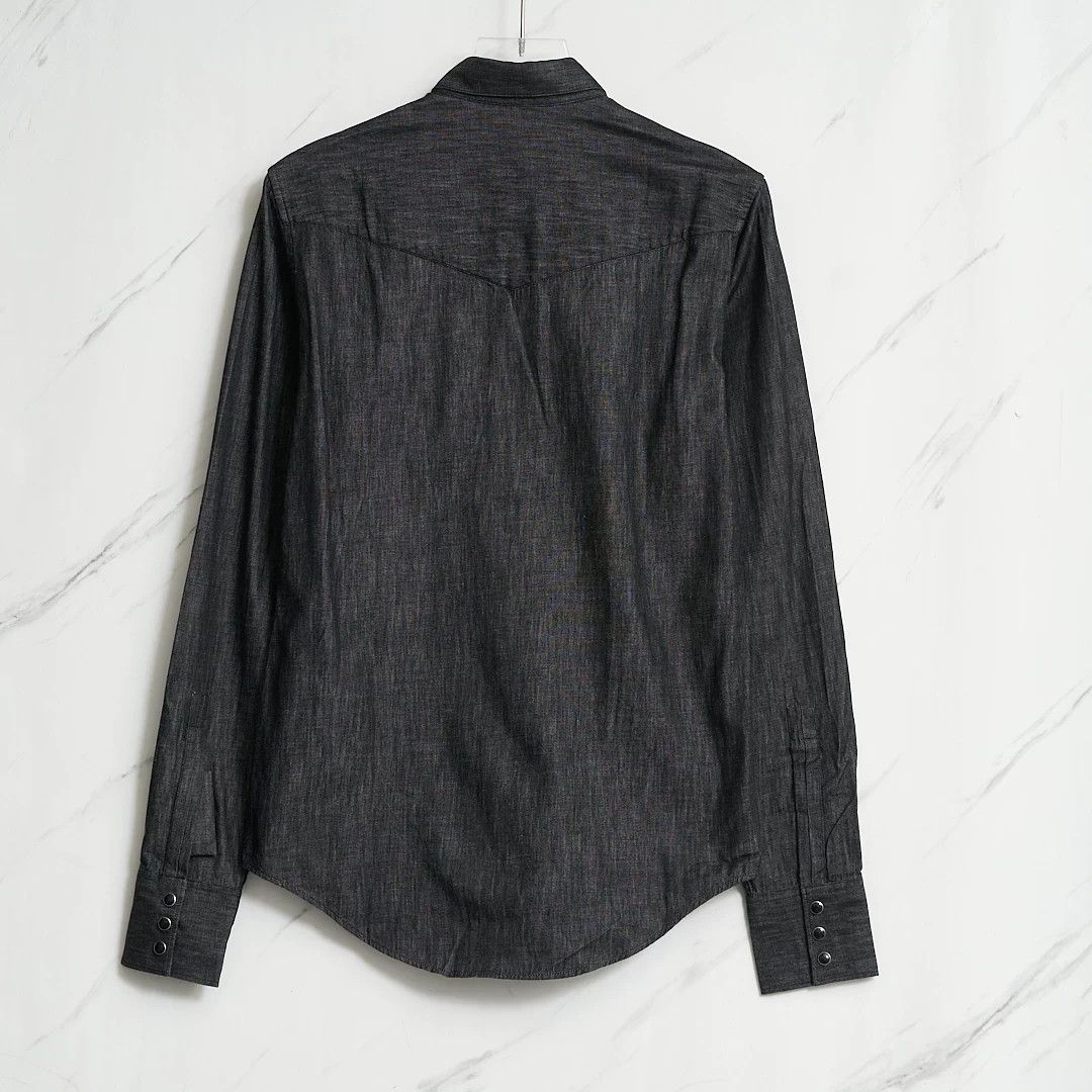 Saint Laurent Paris Authentic Saint Laurent Men's Logo Denim Shirt Size US M / EU 48-50 / 2 - 5 Thumbnail