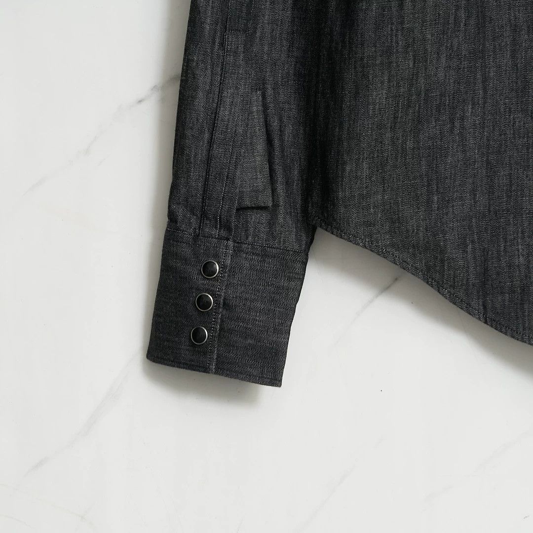 Saint Laurent Paris Authentic Saint Laurent Men's Logo Denim Shirt Size US M / EU 48-50 / 2 - 6 Thumbnail
