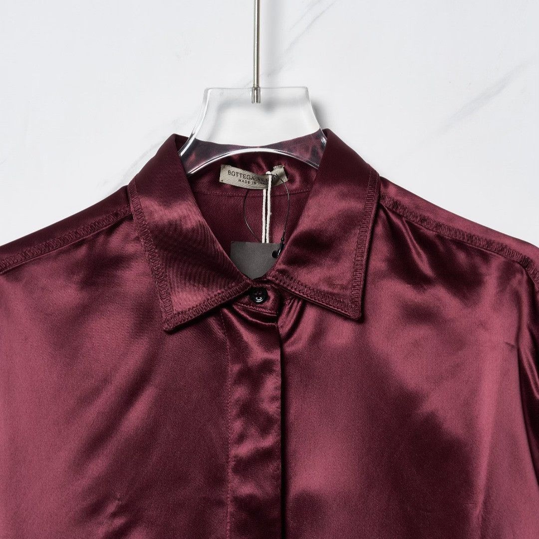 Bottega Veneta Bottega Veneta Women's Satin Shirt Size S / US 4 / IT 40 - 6 Thumbnail