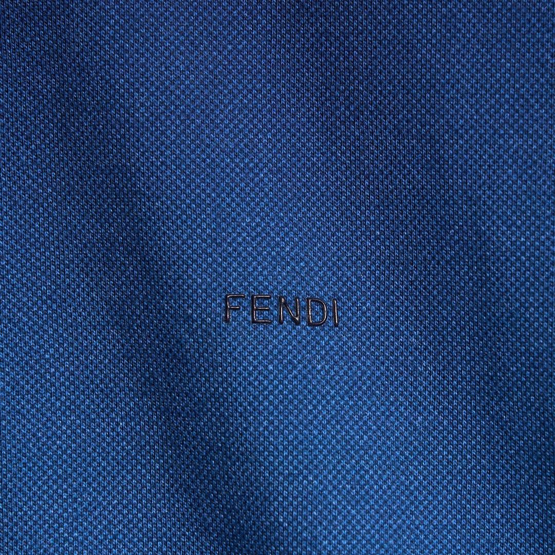 Fendi Fendi Men's Gradient Collar Polo Shirt Size US M / EU 48-50 / 2 - 4 Thumbnail
