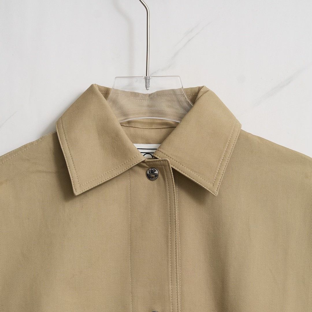Toteme Toteme Women's Oversized Minimalist Trench Coat Size M / US 6-8 / IT 42-44 - 5 Thumbnail