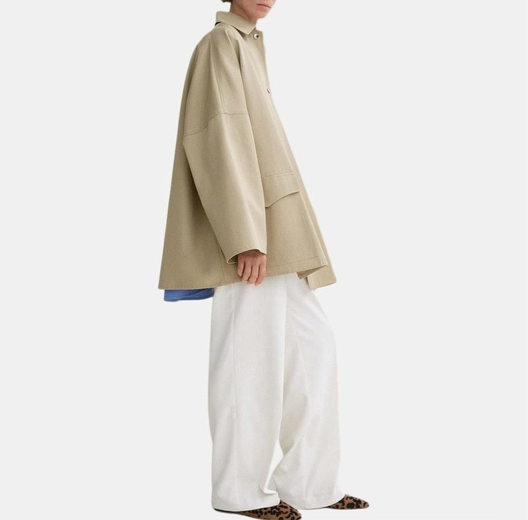 Toteme Toteme Women's Oversized Minimalist Trench Coat Size M / US 6-8 / IT 42-44 - 7 Thumbnail