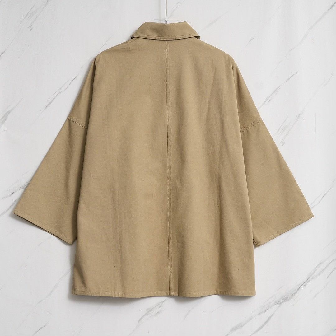 Toteme Toteme Women's Oversized Minimalist Trench Coat Size M / US 6-8 / IT 42-44 - 3 Thumbnail