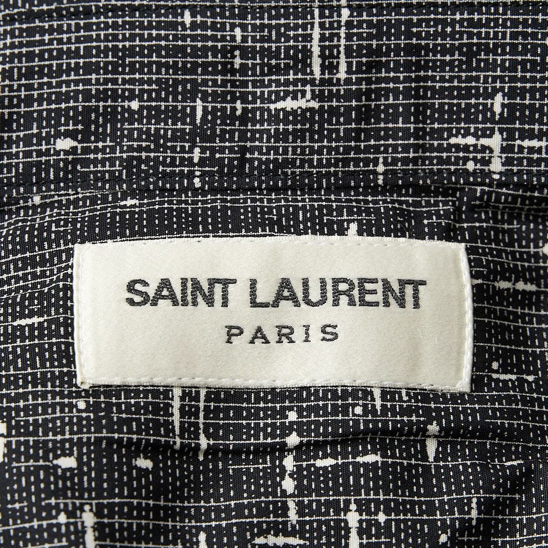 Saint Laurent Paris Saint Laurent Men's Contrast Stripe Shirt Size US M / EU 48-50 / 2 - 7 Thumbnail
