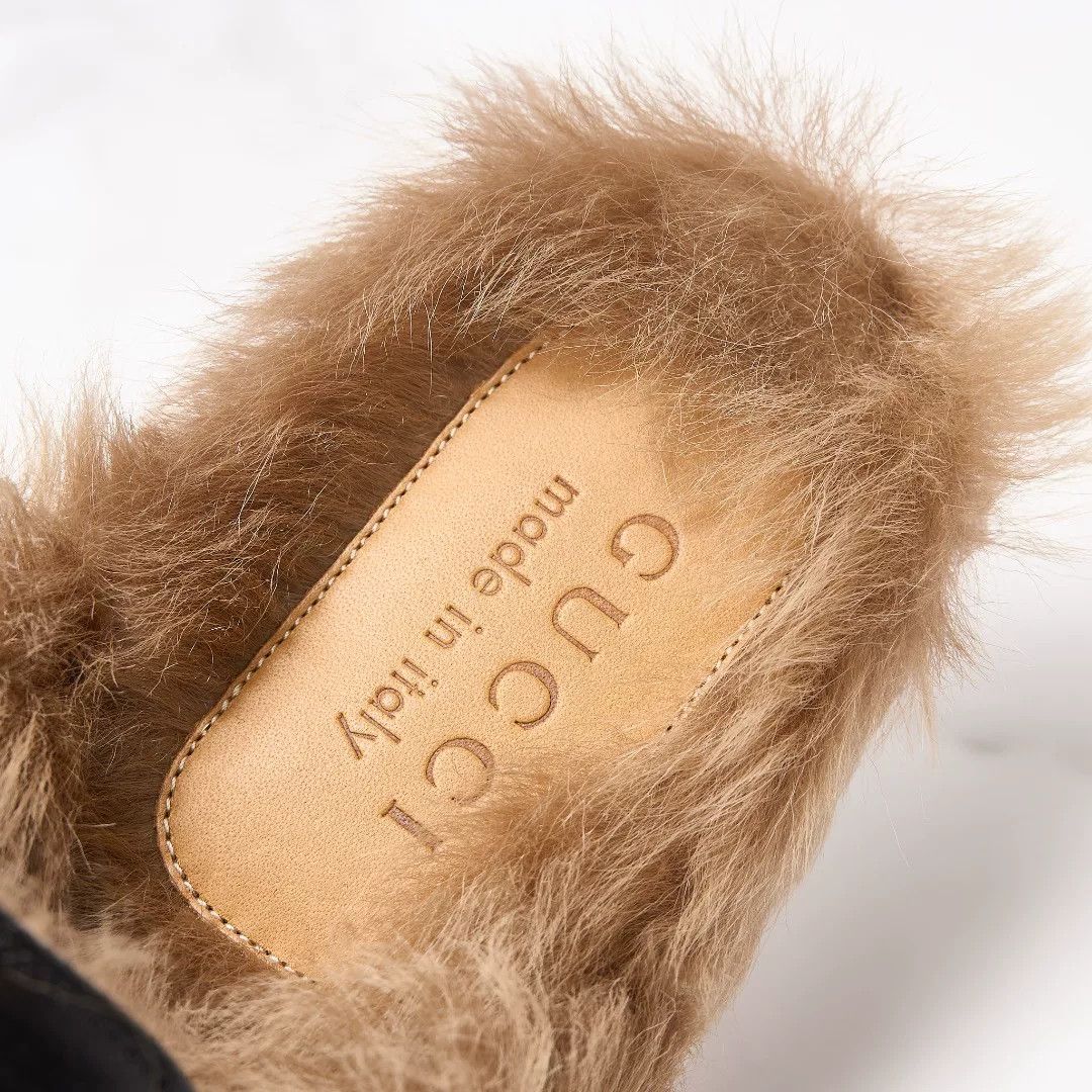 Gucci Gucci Men's Tiger Embroidery Fur Slippers Size US 7 / EU 40 - 6 Thumbnail