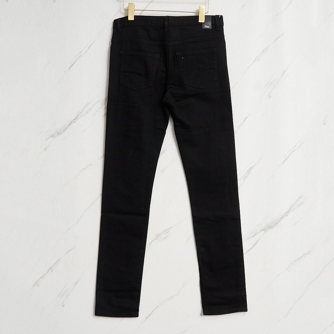 Dior Dior Rose Embroidery Jeans Size US 29 - 4 Thumbnail