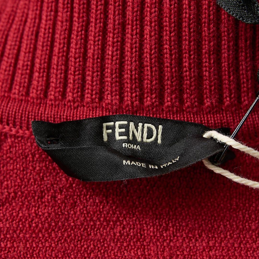 Fendi Fendi Men's Logo Stripe Knit Sweater Size US M / EU 48-50 / 2 - 7 Thumbnail