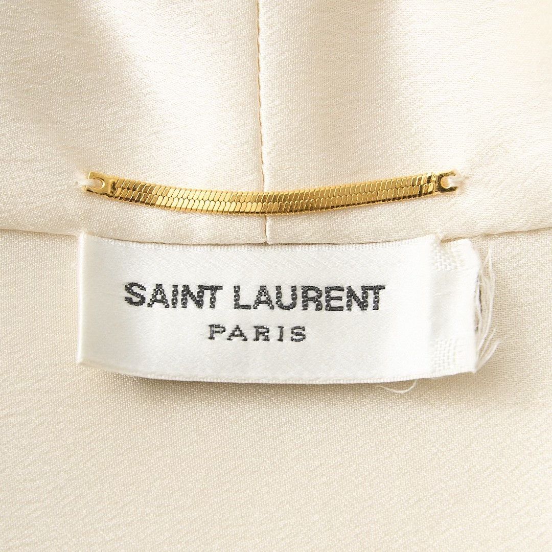 Saint Laurent Paris Saint Laurent Women's Satin Ribbon Top Size S / US 4 / IT 40 - 6 Thumbnail