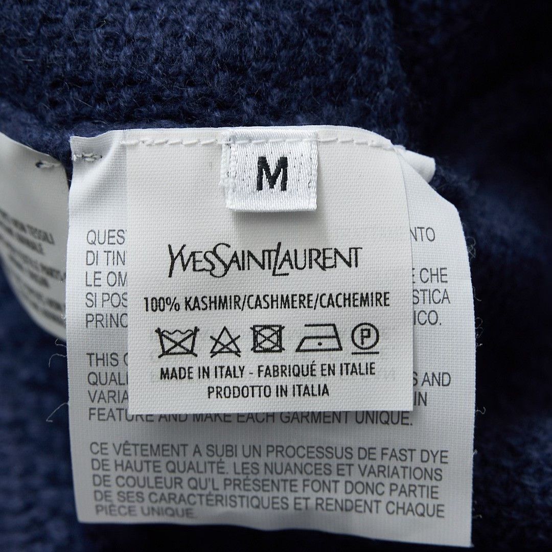 Saint Laurent Paris Saint Laurent Men's Cable Knit Cashmere Sweater Size US M / EU 48-50 / 2 - 8 Thumbnail