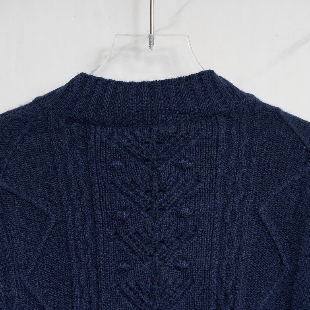 Saint Laurent Paris Saint Laurent Men's Cable Knit Cashmere Sweater Size US M / EU 48-50 / 2 - 6 Thumbnail