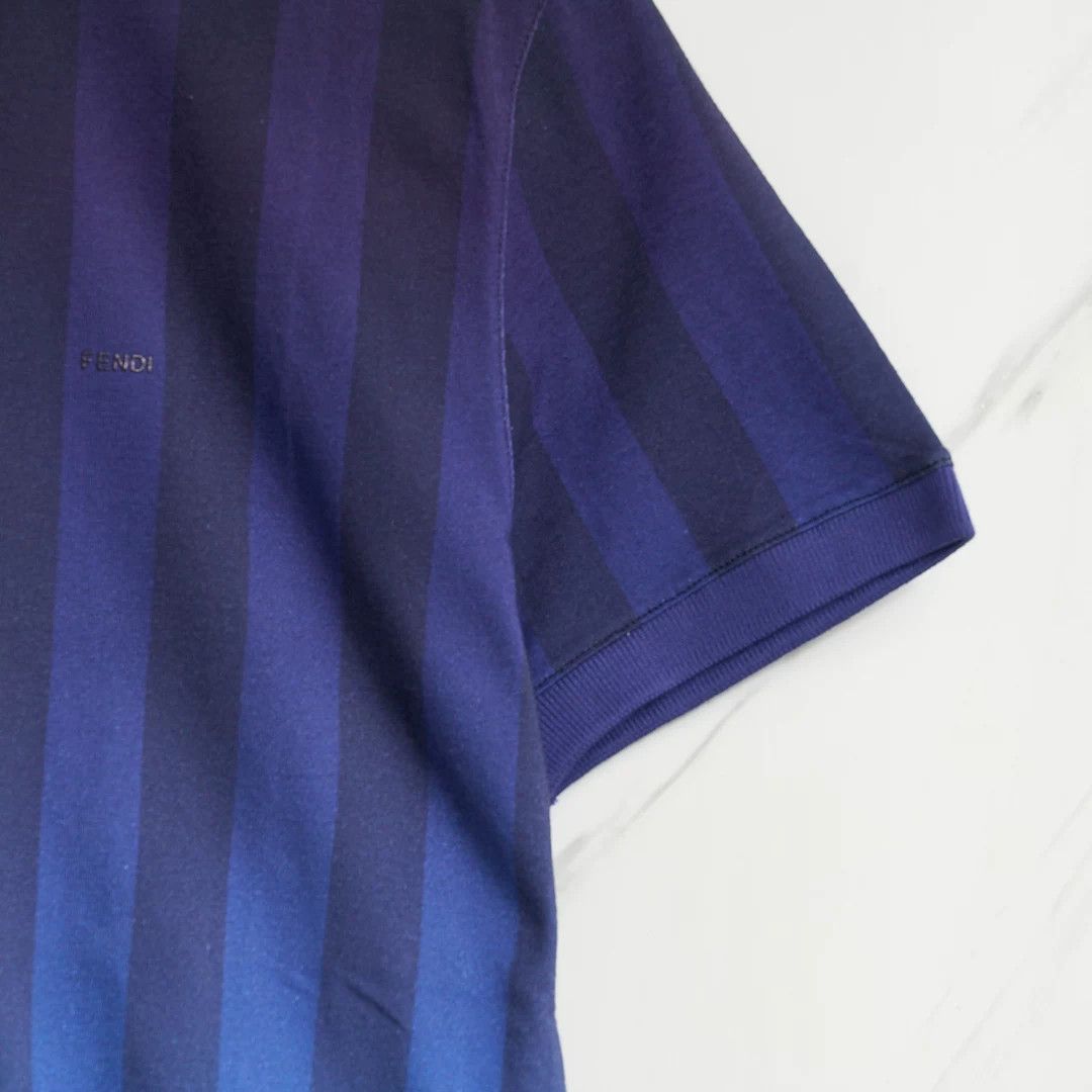 Fendi Fendi Men's Gradient Stripe Polo Size US M / EU 48-50 / 2 - 3 Thumbnail