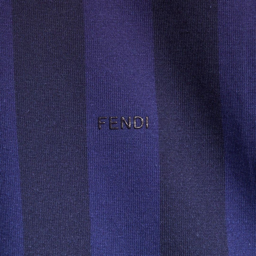 Fendi Fendi Men's Gradient Stripe Polo Size US M / EU 48-50 / 2 - 4 Thumbnail
