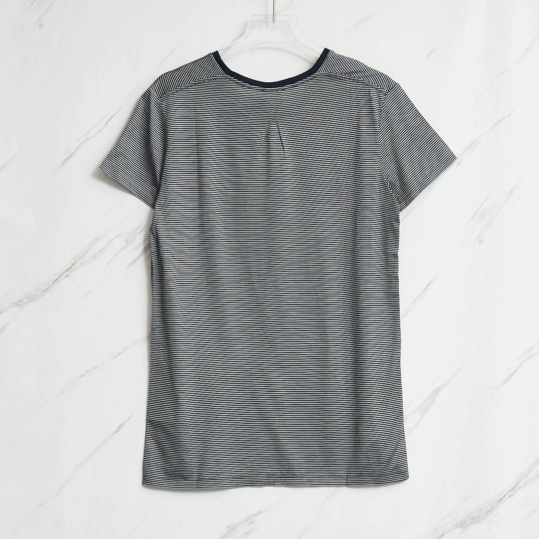 Saint Laurent Paris Saint Laurent Men's Striped Crewneck T-Shirt Size US M / EU 48-50 / 2 - 5 Thumbnail