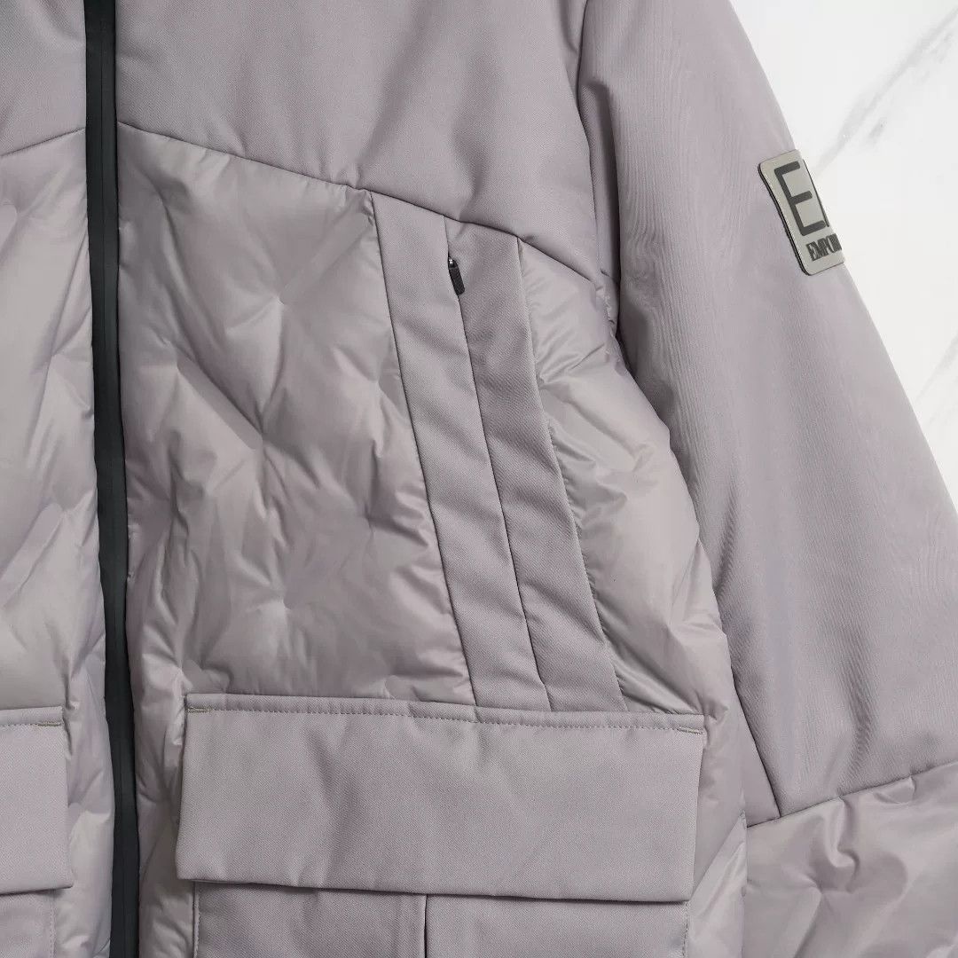 Emporio Armani EA7 Men's Patchwork Hooded Cotton Jacket Size US M / EU 48-50 / 2 - 3 Thumbnail
