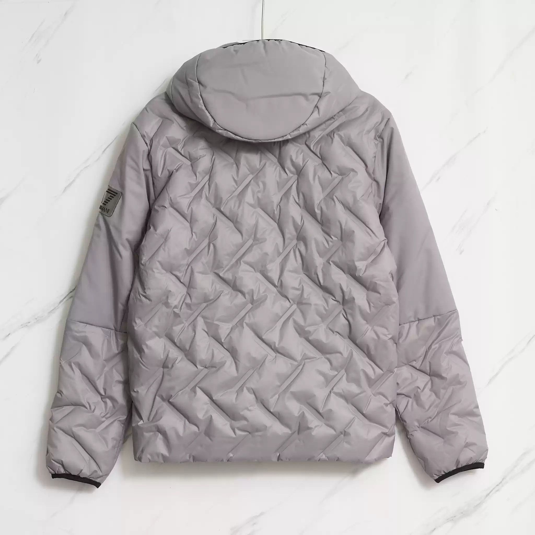 Emporio Armani EA7 Men's Patchwork Hooded Cotton Jacket Size US M / EU 48-50 / 2 - 4 Thumbnail